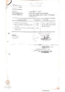 Surat dari Pemerintah Kecamatan Lendah tentang daftar personalia PPS, daftar personalia sekretari...