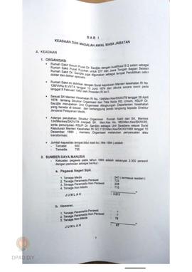 Memorandum Direktur RSUP Dr. Sardjito Yogyakarta 16 Mei 1994 – 31 Oktober 1998 dalam rangka Serah...