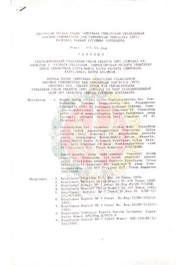 Keputusan Kepala BP-7 Provinsi Daerah Istimewa Yogyakarta Nomor : 188.43/205 Tentang Penyelenggar...