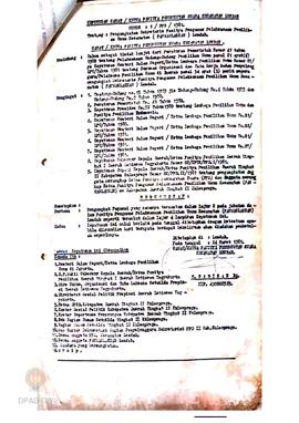Keputusan Camat/KPPS Kecamatan Lendah No. 1/PPS/1981 tanggal 24 Maret 1981 tentang pengakatan Pan...