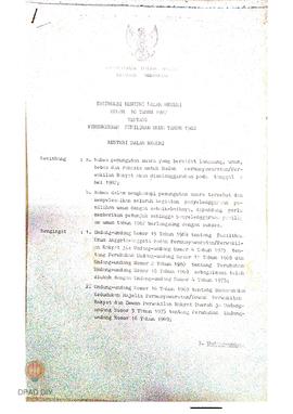 Instruksi Menteri Dalam Negeri Nomor 10 Tahun 1982 tentang pensuksesan Pemilihan Umum Tahun 1982