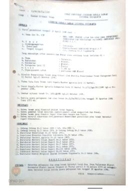 Surat Keputusan Gubernur Kepala Daerah DIY No. 93/SK/HP/DA/1987 tanggal 21 Pebruari 1987 tentang ...