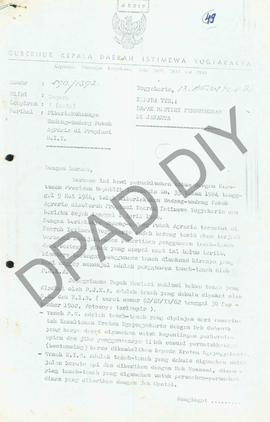 Notulen rapat di wisma Sri Hargono Kaliurang tanggal 4 Agustus 1987 Pembahasan Surat Gubernur DIY...