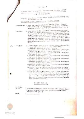 Keputusan Camat/Ketua Panitia Pemungutan Suara Kecamatan Sentolo No.01 PPS/1982 tentang pengangka...