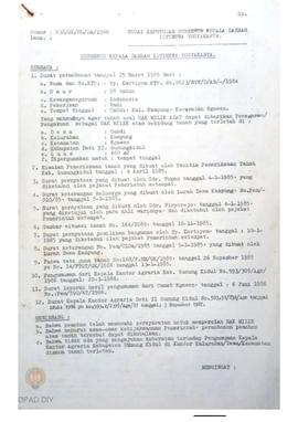 Surat Keputusan Gubernur KDH DIY No. 038/SK/HM/DA/1988 tanggal 19 Januari 1988 tentang Gambar Sit...