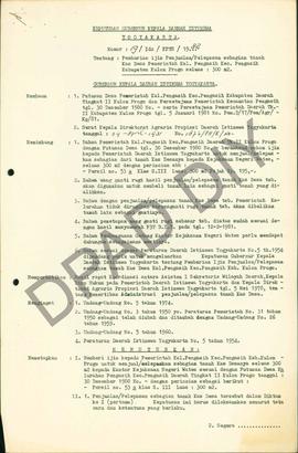 Surat Keputusan Gubernur DIY No. 19/Id2/KPTS/1982 tentang pemberian ijin penjualan sebagian tanah...