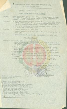 Surat Keputusan Bupati KDH TK II Sleman No 052/Kep KDH/1978 tentang penutupan jalan Jombor Kebon ...