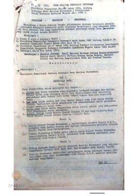 Peraturan Pemerintah RI No. 46 Tahun 1971 tentang Penjualan kendaraan perorangan dinas milik negara