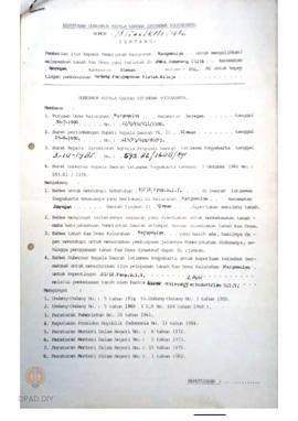 Surat Keputusan Gubernur Kepala Daerah DIY No. 78/Idz/KPTS/1986 tanggal 24 Januari 1986 tentang P...