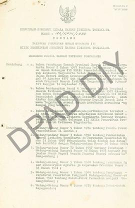 Salinan Surat Keputusan Gubernur Kepala Daerah DIY. No : 152/KPTS/1988 tgl. 15 Juni 1988 tentang ...