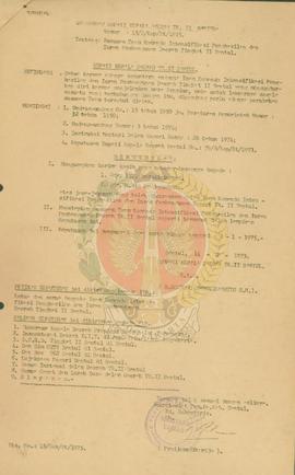 Keputusan Bupati KDH TK II Bantul No 15/B/Kep/Bt/1975 tentang susunan team komando intensifikasi ...