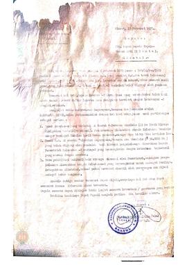 Surat dari Camat  Pleret No. 012/ -/ pem/ 1979 tanggal 13 Pebruari 1979 kepada Bupati Dati II Ban...