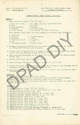Surat Keputusan Gubernur Kepala  Daerah Istimewa Yogyakarta Nomor : 186/SK/HGB/BPN/1991 tanggal 1...