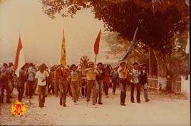 Peserta napak tilas menyelusuri daerah juang Panglima Jenderal Sudirman.