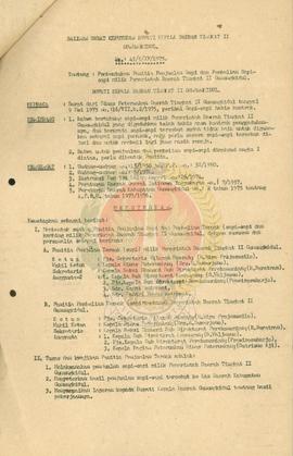 SK Bupati KDH TK II Gunungkidul No 44/5/IV/1975 tentang susunan personalia Team Pertimbangan Pega...