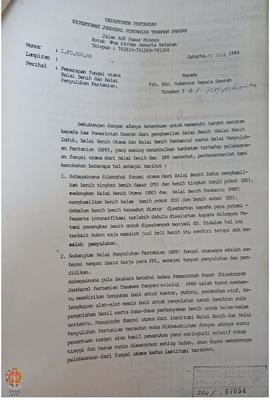 Surat dari Departemen Pertanian Direktur Jenderal Pertanian Tanaman Pangan Nomor 5.PD.200.88 tang...