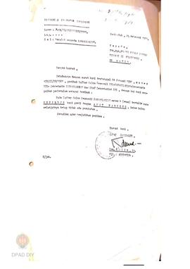 Panitia Pemungutan Suara  Kecamatan Panjatan No. 2513/VI/9/1981