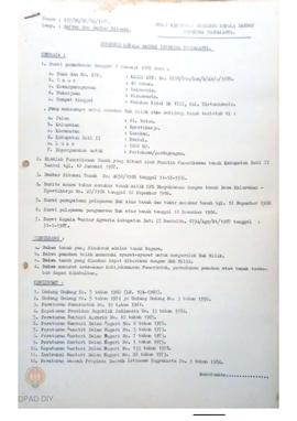 Surat Keputusan Gubernur KDH DIY No. 127/SK/HM/DA/1987 tanggal 25 Maret 1987 tentang Daftar dan G...
