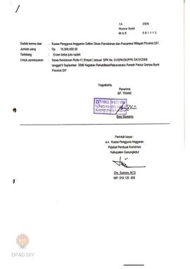 Kendali Kelengkapan Pengadaan Barang dan Jasa Rehab Rekons DIPA TA. 2006 dengan No.SPM 00221/XII/...