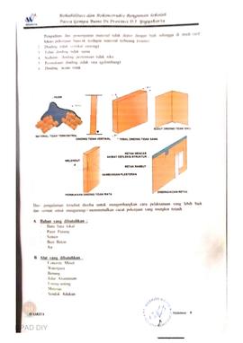 Rencana Kerja dan Syarat (RKS). Kegiatan rehabilitasi dan rekonstruksi bangunan sekolah pasca gem...