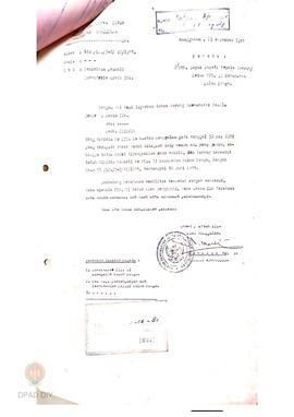 Surat Panitia Pemungutan suara Kecamatan Nanggulan No. 318/LC.2/XII/1981 hal Penarikan kembali in...