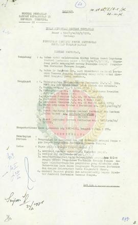 SK Menteri Pertanian No 542/Kpts/OP/9/1976 tentang penunjukkan pimpinan proyek penyuluhan tanaman...