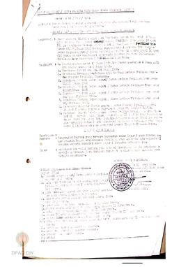 Keputusan Camat/KPTS Kecmatan Sentolo No.01/PPS/1981 tentang Pengakatan Sekretaris Panwaslakcam S...