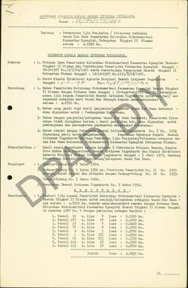 Surat Keputusan Gubernur DIY No. 12/Id2/KPTS/1982 tentang pemberian ijin kepada Pemerintah Kalura...