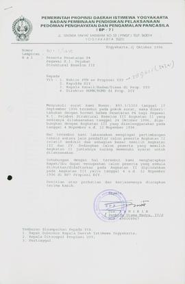 Surat dari Kepala BP-7  Daerah Istimewa Yogyakarta kepada Kepala Kepolisian Daerah (Kapolda)  Dae...