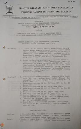 Surat Instruksi Kepala Kantor Wilayar Departemen Penerangan Daerah Istimewa Yogyakarta Nomor : 46...