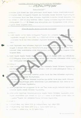Surat Keputusan Gubernur Kepala Daerah Istimewa Yogyakarta            Nomor : 115/Idz/KPTS/1985 t...