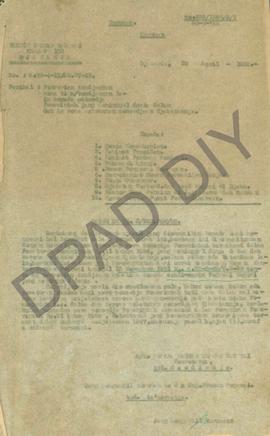 Turunan surat dari Kantor Urusan Pegawai di Jakarta tanggal 20 April 1955 Nomor : A.70-4-13/Aw.27...