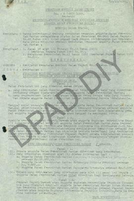 Peraturan Menteri Dalam Negeri No  6 Tahun 1969 tentang Petunjuk-petunjuk Mengenai Kedudukan Keua...