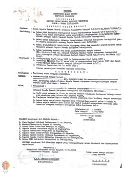 Surat Keputusan Menteri Dalam Negeri No Pemda 7/18/10 - 468 tanggal 5 November 1973 tentang  peng...