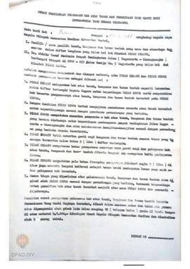 Daftar Nominatif ganti rugi bangunan Kelurahan Ngestiharjo, Kasihan, Bantul, tgl 23 Maret 1988