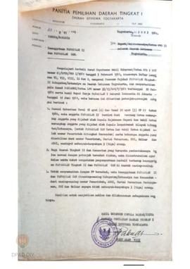 Surat PPD Tk I, DIY No. 89/L2/VI/1981 kepada Bupati/Walikotamadya/Ketua PPD II se-DIY tentang kea...