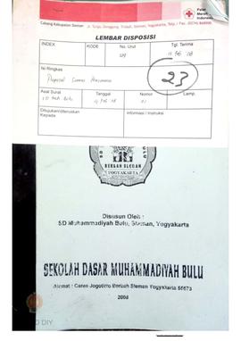Nomor 529 tanggal 13 Februari 2008 tentang proposal sarana prasarana SD Muhammadiyah Bulu membutu...