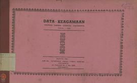 Data keagamaan provinsi Daerah Istimewa Yogyakarta tahun 1980 oleh kantor wilayah Departemen Agam...