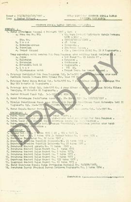 Surat Keputusan Gubernur Kepala  Daerah Istimewa Yogyakarta Nomor: 510/SK/HGB/BPN/1991 tanggal 26...