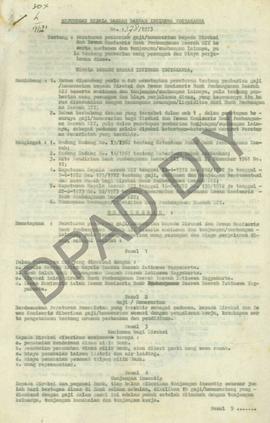 Surat Keputusan Kepala Daerah DIY No: 378/1973 tanggal 17 Oktober 1973 tentang peraturan pemberia...