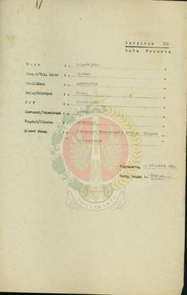 Data Peserta Penataran P-4 tahun 1990 atas nama Suwarjoko, dkk dari Perguruan Tinggi di Yogyakarta.