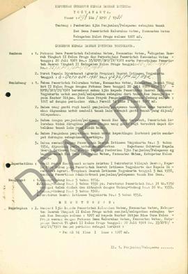 Surat Keputusan Gubernur DIY No. 29/Id2/KPTS/1982 tentang pemberian ijin penjualan/pelepasan seba...