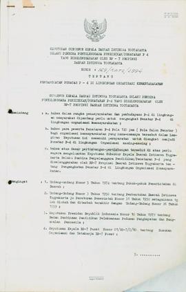 Keputusan Gubernur Kepala Daerah Istimewa Yogyakarta selaku Pembina Penyelenggara Pendidikan/Pena...